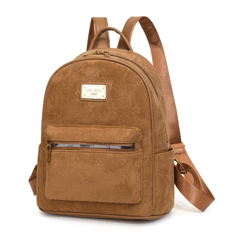 Fashionable Double-shoulder Bag, Retro Commuter Bag, Large Capacity Three-dimensional Student Schoolbag