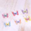 50 ks 3D organzové látkové motýlí aplikace Barevné nášivky na oblečení Šití Svatební doplňky do vlasů