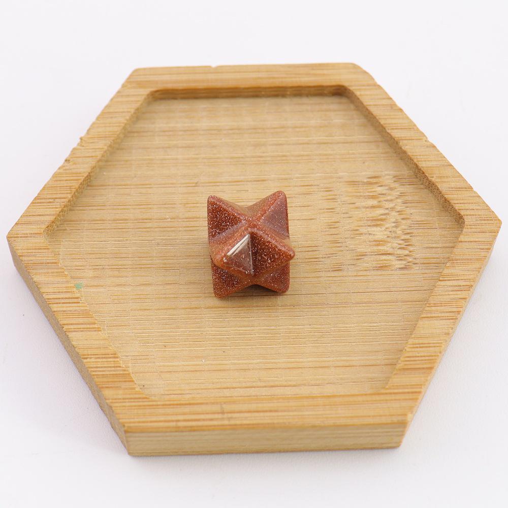 Crystal Merkaba Star Ornament - 13mm Hexagram Design