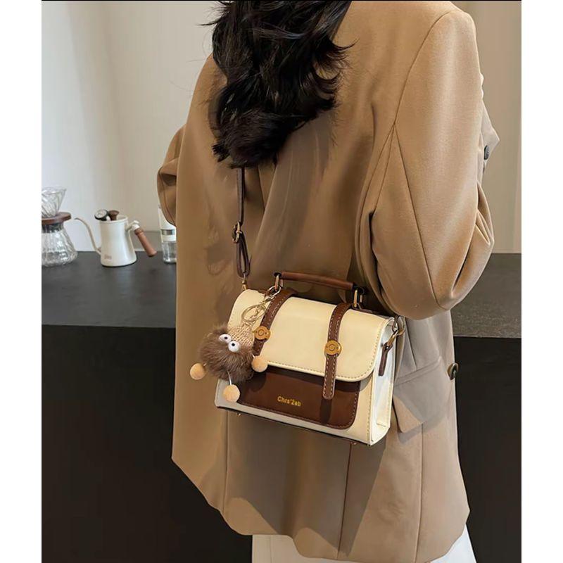 

Popular Small Bag Women Spring/Summer Retro 2025 New All-Match Shoulder Over-the-shoulder Bag Women Popular Portable Square Sling Bag Beige(Order delivery pendant)