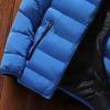Men Parkas Solid Color Padded Stand Collar Long Sleeve Loose Thickened Autumn Winter Zipper Pockets Jacket Streetwear