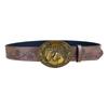 Waist Belt Punk Chain for Cowboy Cowgirl Carved Horse Buckle Retro Floral Buckle Waist Chain Sexy Belt