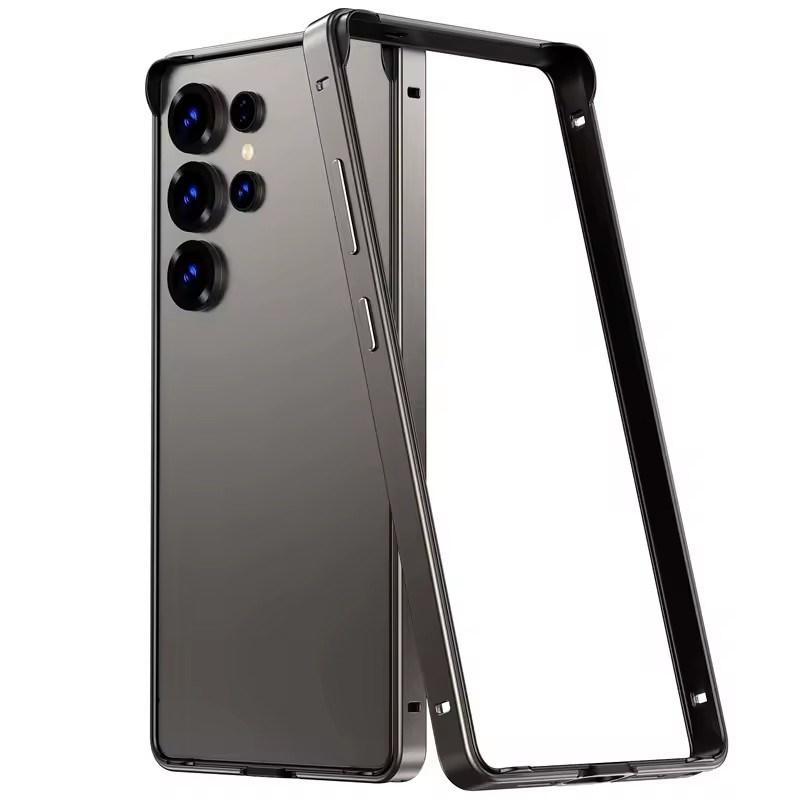 Aluminium Alloy Frame Metal Bumper Case for Samsung Galaxy S25 Ultra S24 Plus S25Ultra S24Ultra S25Plus Soft Inner Hard Phone Cover