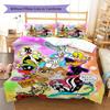 Classic Cartoon Pattern Bedding Quilt Set Quilt Cover Pillowcase Home Decoration Gift (1 * duvet cover + 2 * pillowcase, without core)