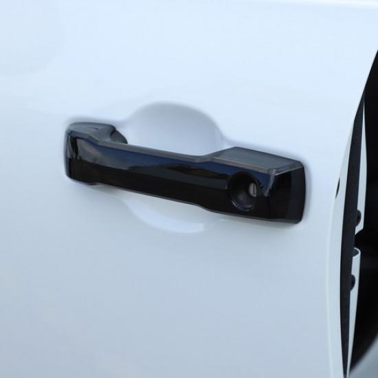 Glossy Black Exterior Side Door Handle Cover Trim Fit For Toyota Tundra -24