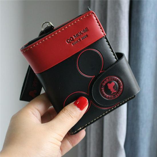 Trendy Women's Short Wallet: Cartoon Zipper Wristlet & Coin Purse