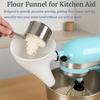 Flour Funnel for Kitchen Plastic Funnel with Easy-Pour Attachment Fits KSM150  5-Quart Tilt-Head Mixers Baking Accessory