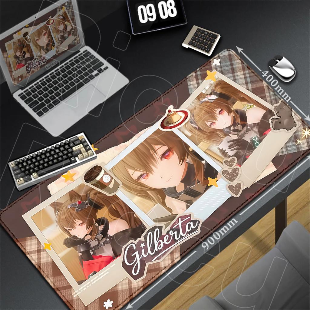 Heißes Spiel Arknights Endfield Kawaii Anime Mädchen Gilberta Mauspads HD Druck Gummi Büro Computer Tischmatte Laptop Tastaturmatte