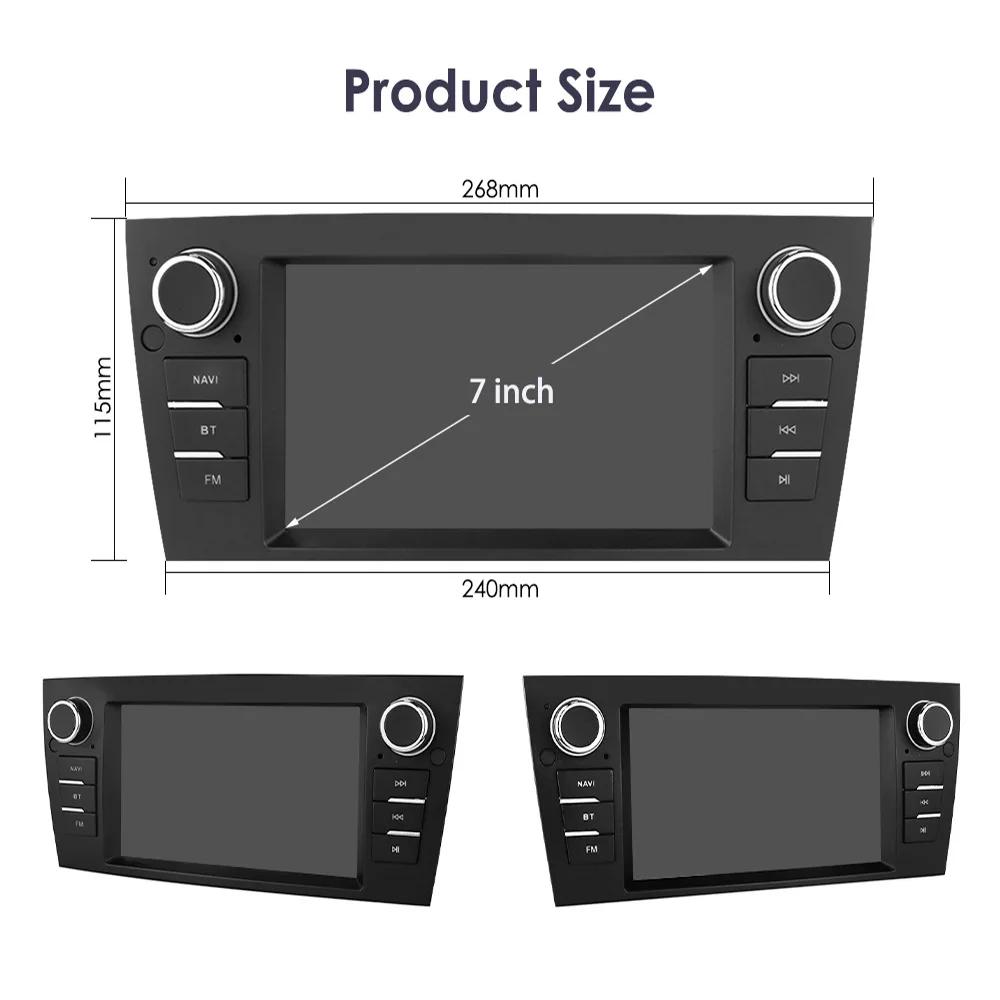 7inch For BMW 3 Series E90 E91 E92 E93 2006-2012 Android Auto Radio Wireless Bluetooth Carplay Multimedia Touch Screen Stereo