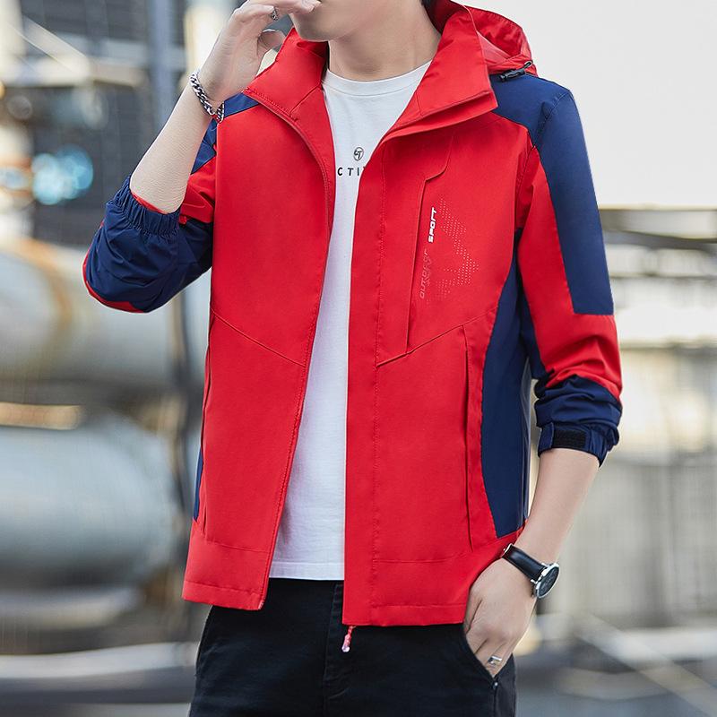 Spring New Casual Jacket Men's Spring Trend Waterproof Outdoor Jacket Men's Clothing