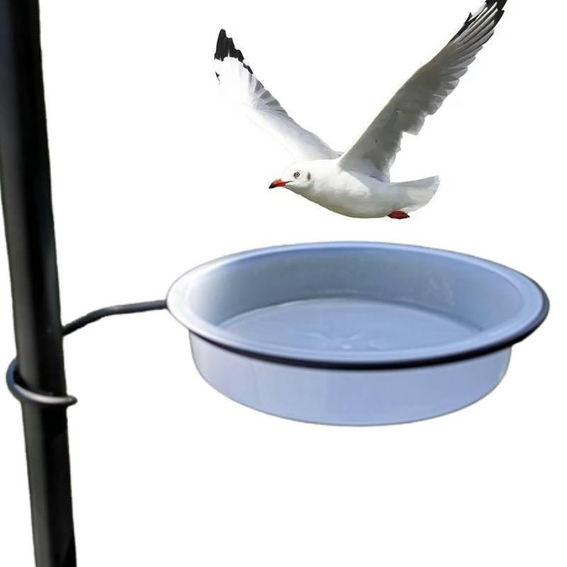 Hochwertiger Plastik-Vogelfutterspender mit stabilem Metallständer und vielseitiger Kolibri-Wasserschale für den Außenbereich