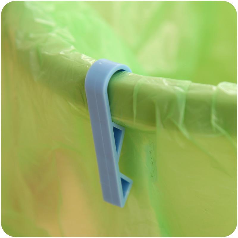 Trash Bag Retainer Clips - Anti-Slip Buckle for Bin Edges