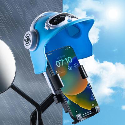 Kreatywny Mały Kask Przeciwsłoneczny Stojak na Telefon Parasol Przeciwsłoneczny Uchwyt na Telefon Komórkowy Akcesoria Motocyklowe Rowerowe