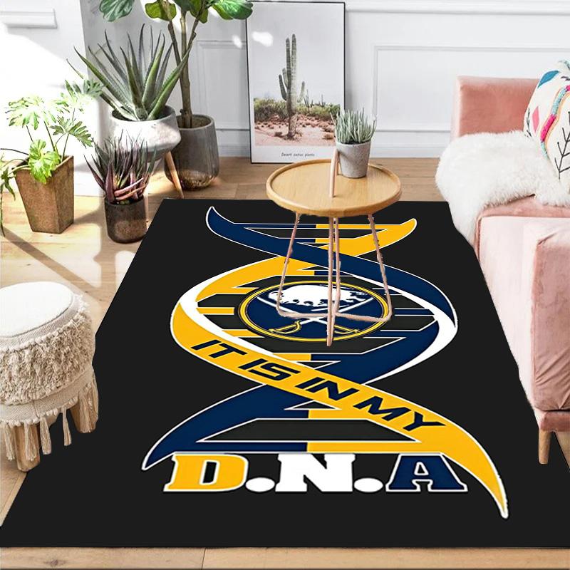 Buffalo Hockey Emblem Area Rug Suitable for Indoor And Outdoor,Carpets for Kitchens, Homes, Offices, Living Rooms,Home Decor,Christmas Gift