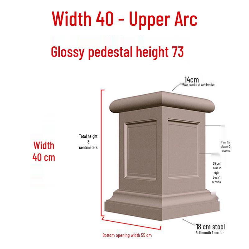 European Villa Courtyard Roman Column Base for Exterior Wall Decoration