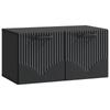 Wall Mounted TV Cabinet Black 59.5 X 31 X 30 Cm