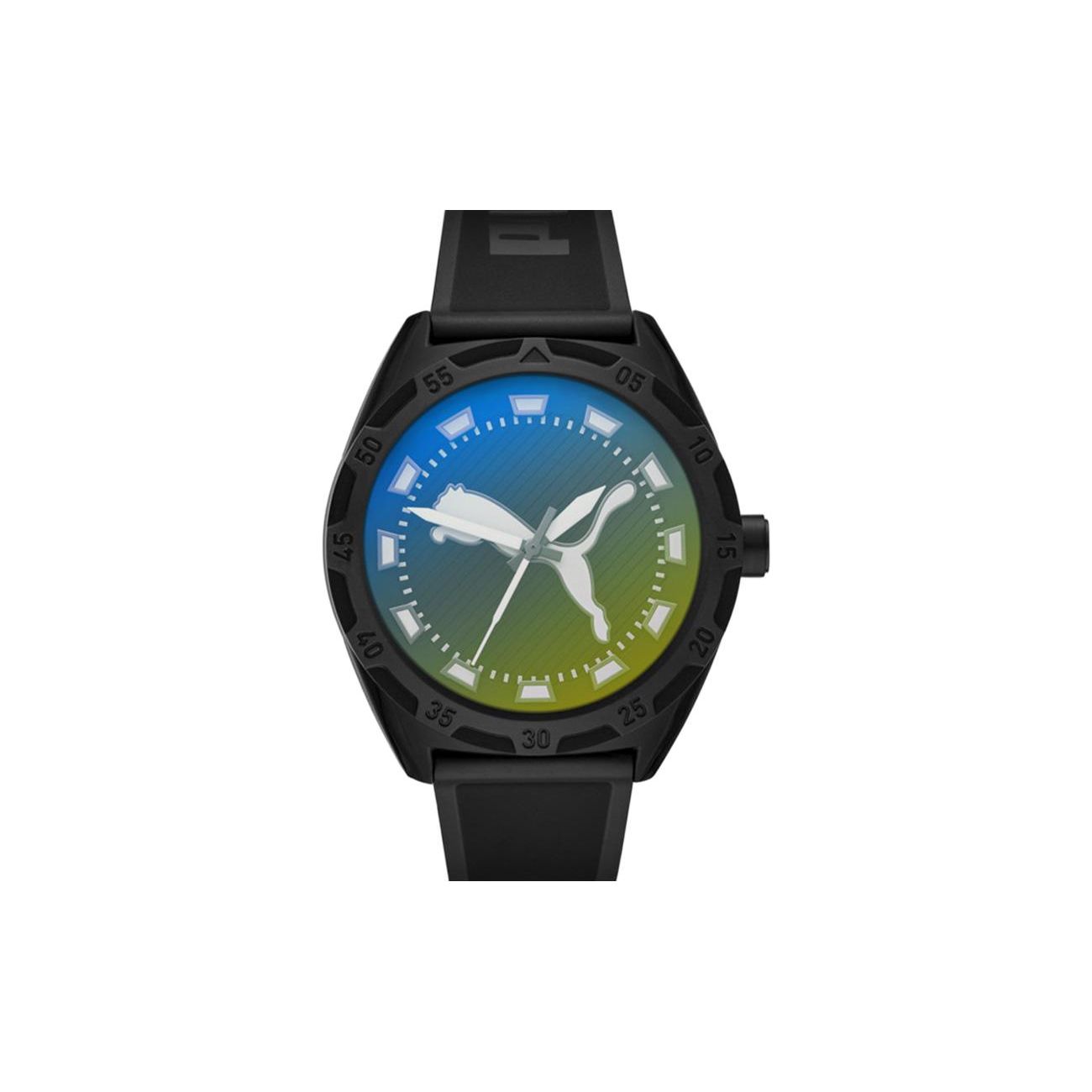 Puma Street Series Watch Quartz Movement Silicone Strap 48mm Floral Dial Men watches P5091 P5091