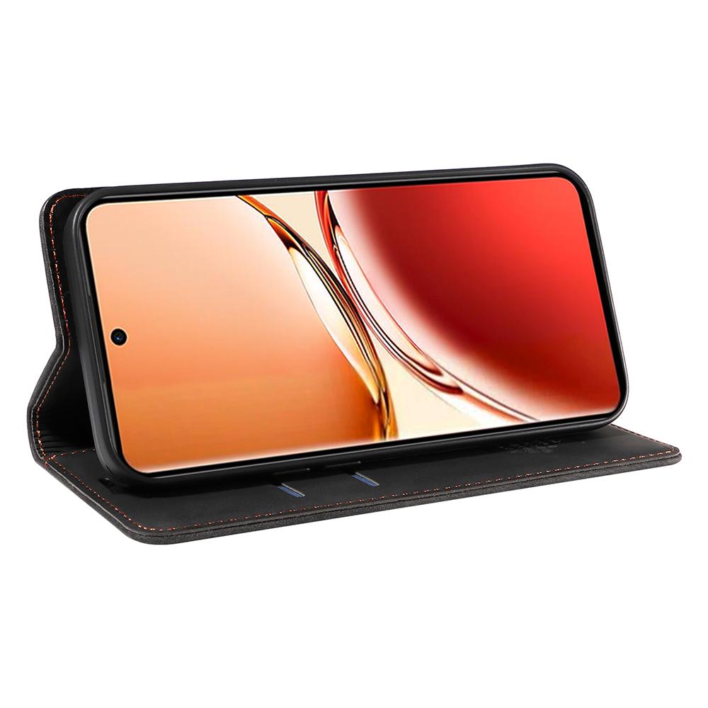 BETOPNICE 003 Dla Oppo Reno12 F 4G Etui Portfel Skórzany Pokrowiec na Telefon ze Stojakiem