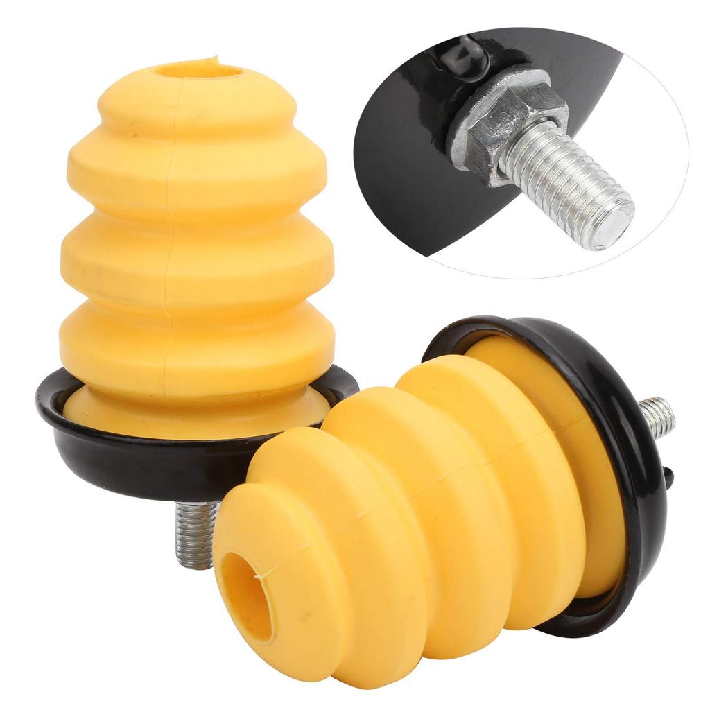 2 Rear Frame Rubber Bumpers for Chevrolet Silverado 1500, High Shock Absorption, Durable Material,