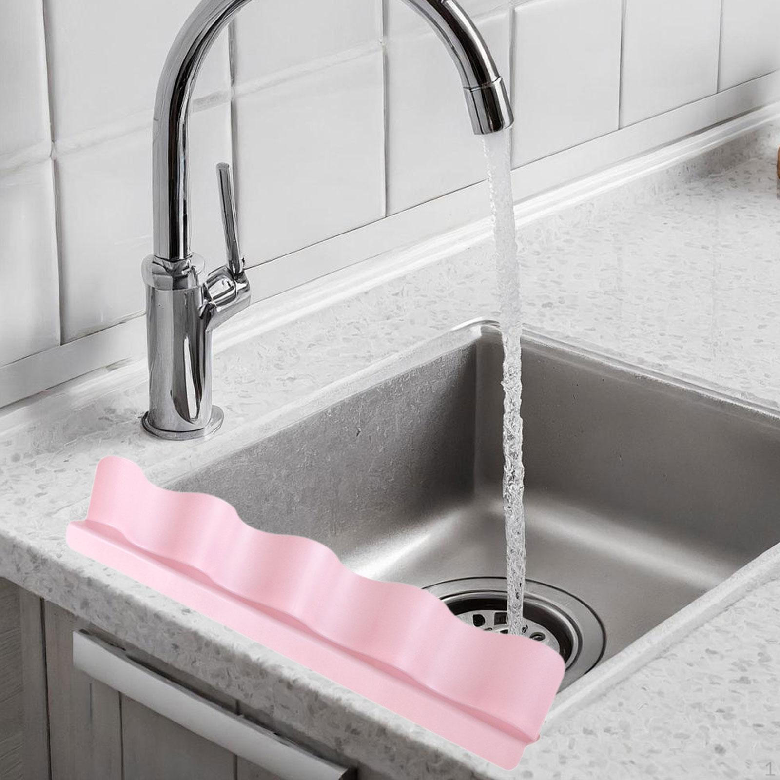 

Faucet Countertop Water Protection Board for Kitchen Sink рожевий