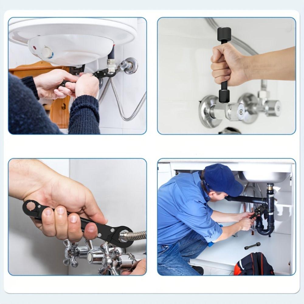 Multi-functional Design Tire Auto Repair Wrench Water Pipe Repair Wrench  Auto Repair