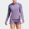 Adidas Ultimate Sweatshirt With Solid Color Logo Long Sleeve T-Shirt Women Tops Purple IM1881