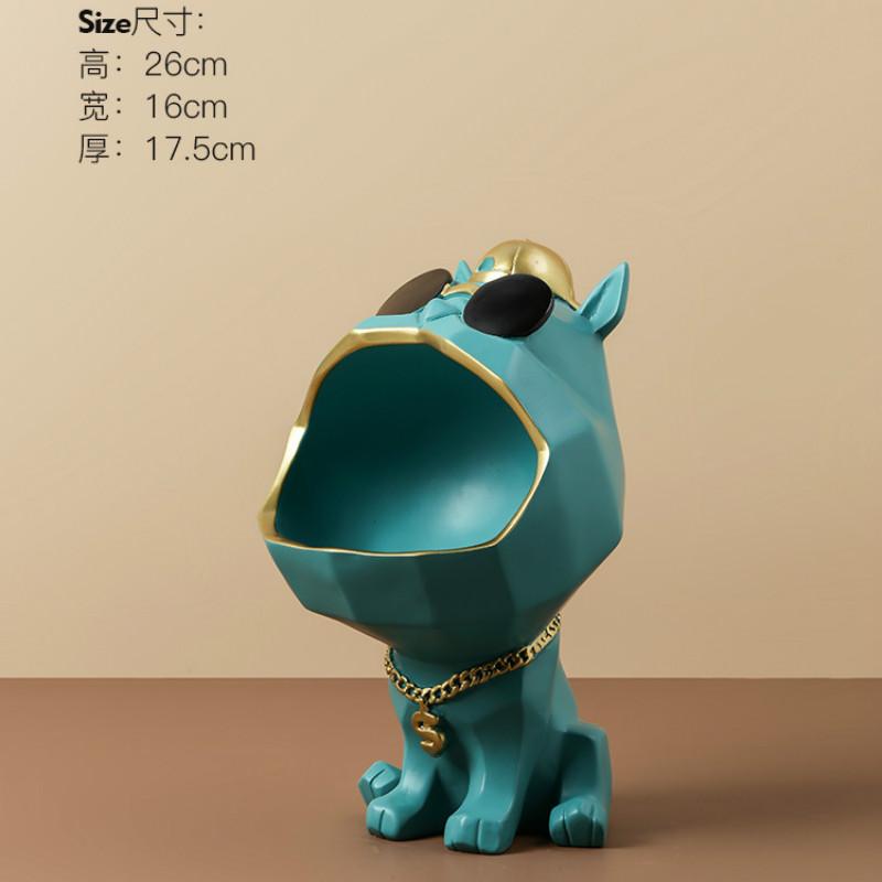 

Фигурки для хранения собак из смоляных очков, креативная скандинавская статуэтка животного, миниатюрное украшение для гостиной, стола, рождественское украшение ZM1128