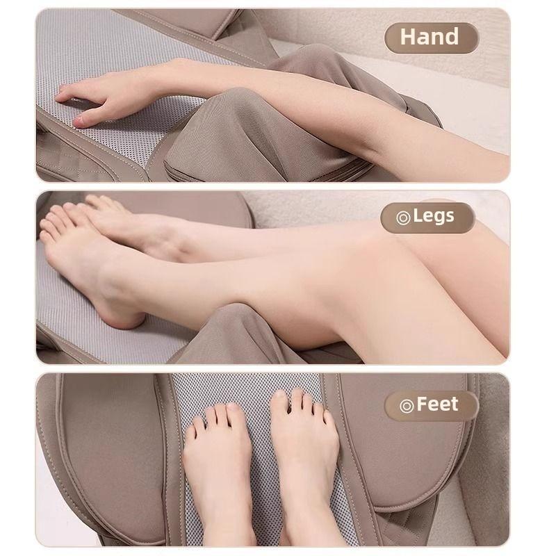 JAIYORL Massager Chair with Heat Shiatsu Neck Back Portable with Compress Rolling Massage for Shoulders Full Body Pain