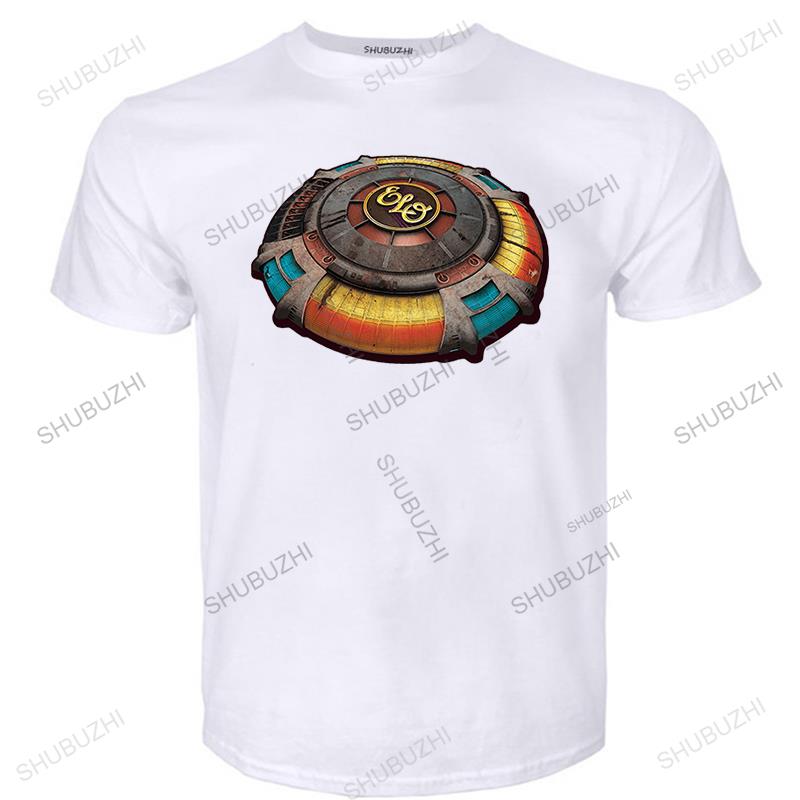 

Cotton Tshirt Men Crew Neck Tops ELO SPACE SHIP (ELECTRIC LIGHT ORCHESTRA) BLACK T.SHIRT Bigger Size Homme Black T-shirt S