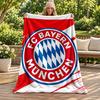 Koc FC Bayern Monachium Koc flanelowy Miękki przytulny pluszowy pled na sofę łóżko Lekka dekoracja domu Prezenty na Boże Narodzenie różne święta