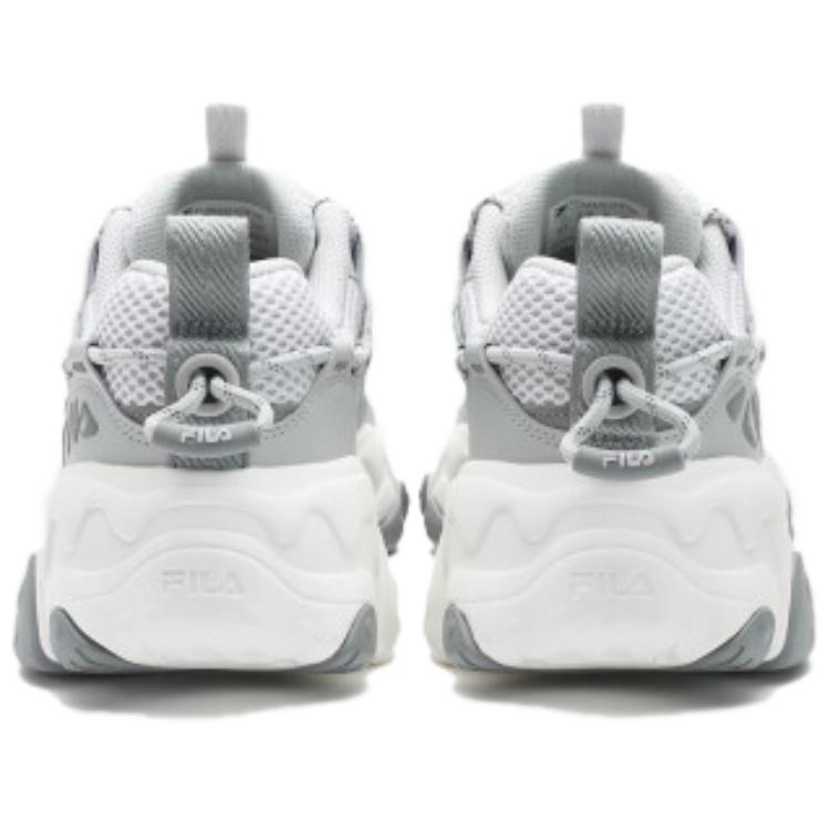 FILA Fluid 5 Cat Paw Shoes 5th Generation Comfortable Versatile Durable Increased Height Low Top Casual Shoes Men sneaker Gray White F12M422103FNN