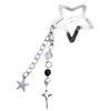 Stylish Star Shaped Hairpin Metal Snap Hair Clip Tassels Heart Beaded Barrette Styling Accessory for Women Girls