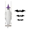 Gruselige Outdoor-Halloween-Dekorationen Schwingendes Geister-Hängeornament mit LED-Lichterkette für Dekoration, Verstellbare Große Festival-Dekoration Leuchtende Fledermaus