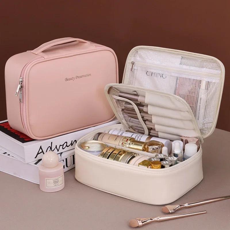 Women's Cosmetic Bag Large Capacity Makeup Pouch Travel Toiletry Case Beauty Essentials Organizer