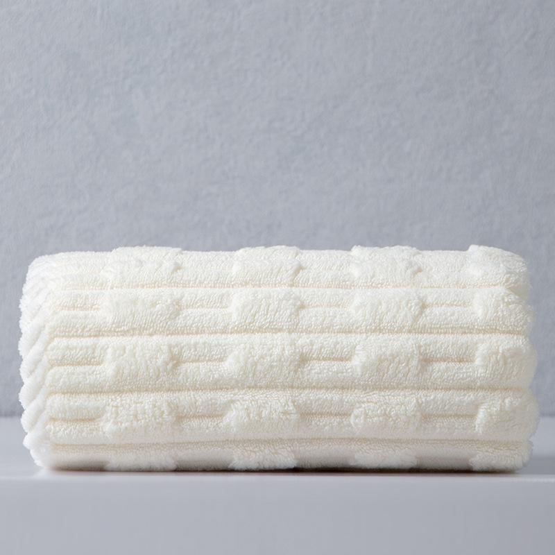 Thickened Enlarged Coral Fleece Towel - Highly Absorbent, Lint-Free, Quick-Drying, for Adults, Perfect for Home Use: Hands, Face, Hair