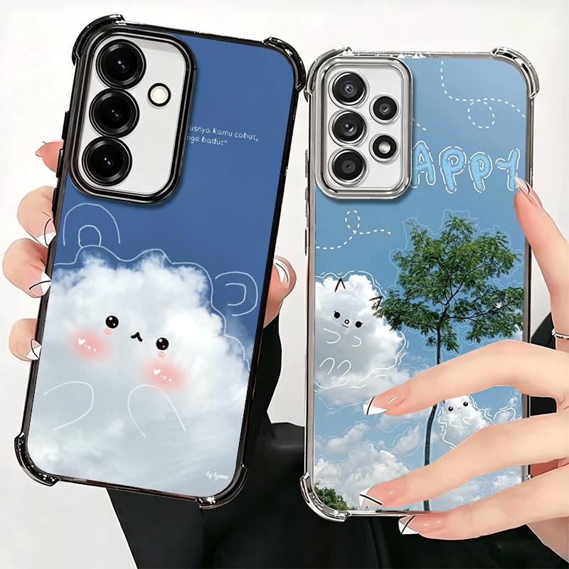 Summer Vibes Doodle Art Sky Soft Phone Case For Samsung A17 A27 A07 A37 A57 A16 A56 A15 A55 A14 A54 A13 A53 A26 A36 A25 A35 A24