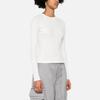 Y-3 Solid Color Crew Neck Long Sleeve T-Shirt Women tops White IV7754