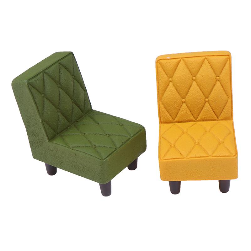 1/12 Dollhouse Miniature Accessories Mini Resin Stool Simulation Chair Furniture