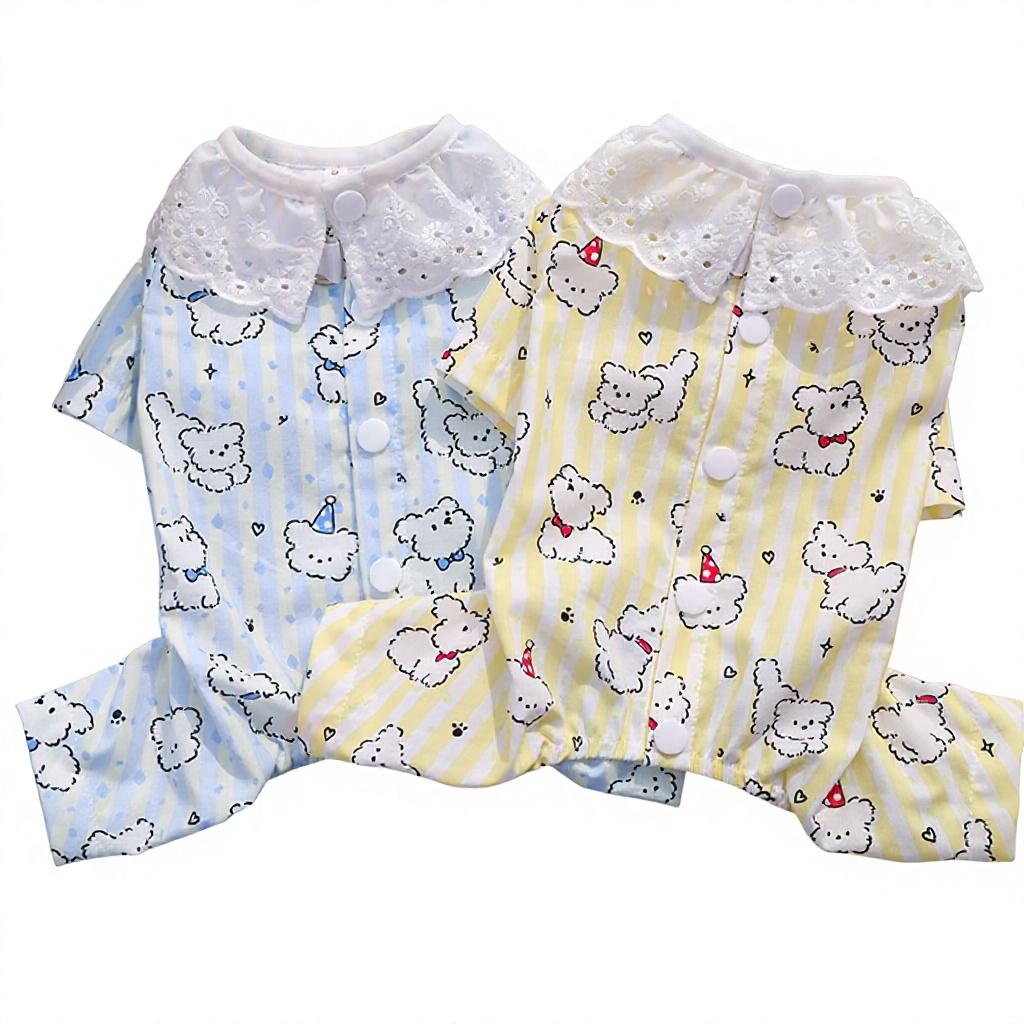 Cotton Bag Belly Pet Dog Cat Four-legged Anti-hair-loss Cute Style Air-conditioning Summer Going Bear Clothes