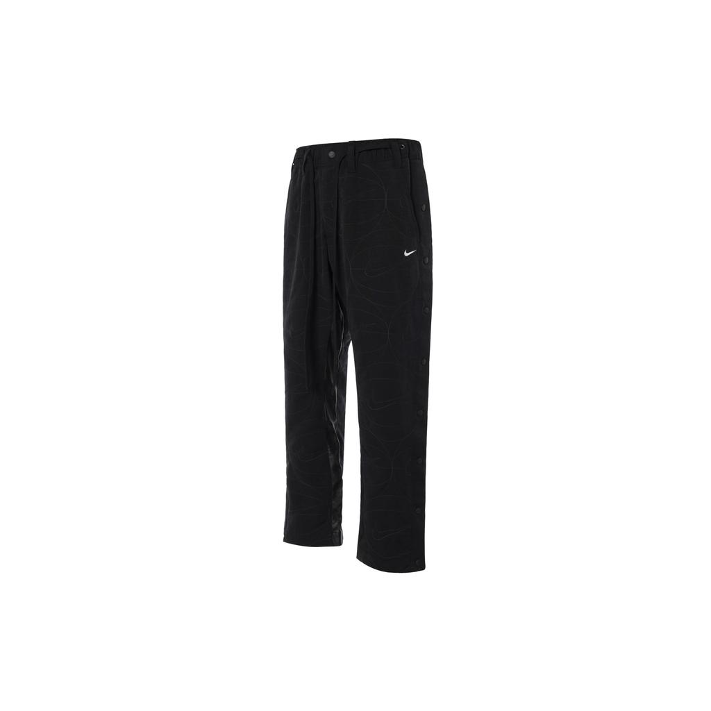 Nike Woven Button Straight Leg Basketball Pants Men Pants Black FD7612-010