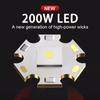 Powerful Headlamp 200W LED Headlight Zoomable Head Light Waterproof Lantern Warning Light Adjustable Light Rechargeable Head Lamp