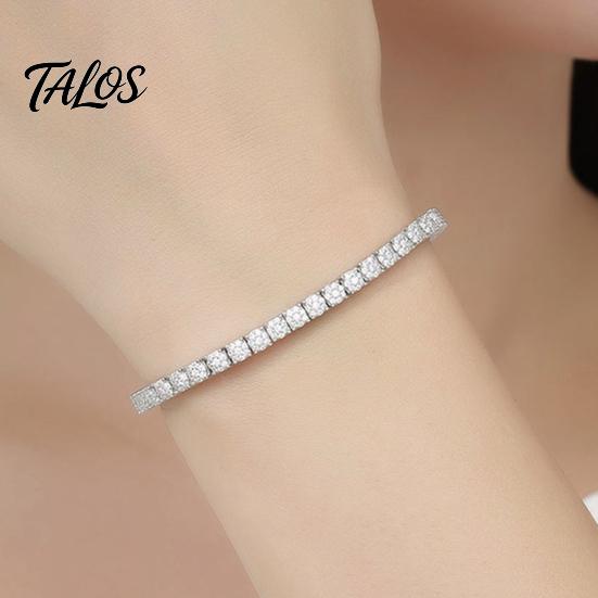 Bracciale Statement Versatile 2MM Tennis per Donne Ragazze Teen, Bracciale Colorato con Zirconia Cubica per Tutti i Giorni, Impilabile Scintillante con Strass Quadrati