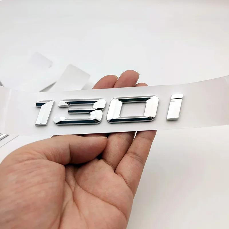 ABZ1 Chrome Car Rear Trunk Letters Badge Sticker For Series1 BMW 114i 116i 118i 120i 125i 130i 140i F20 E87 Logo External Decoration