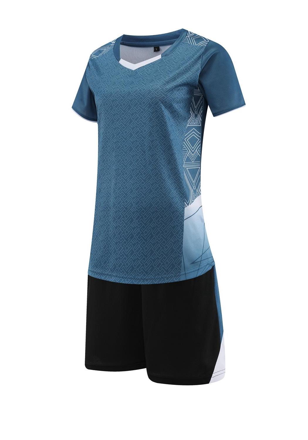 Adult and Child Volleyball Uniform Set - Short Sleeve Feather Competition and Training Sports Suit Child XS темно-зеленого