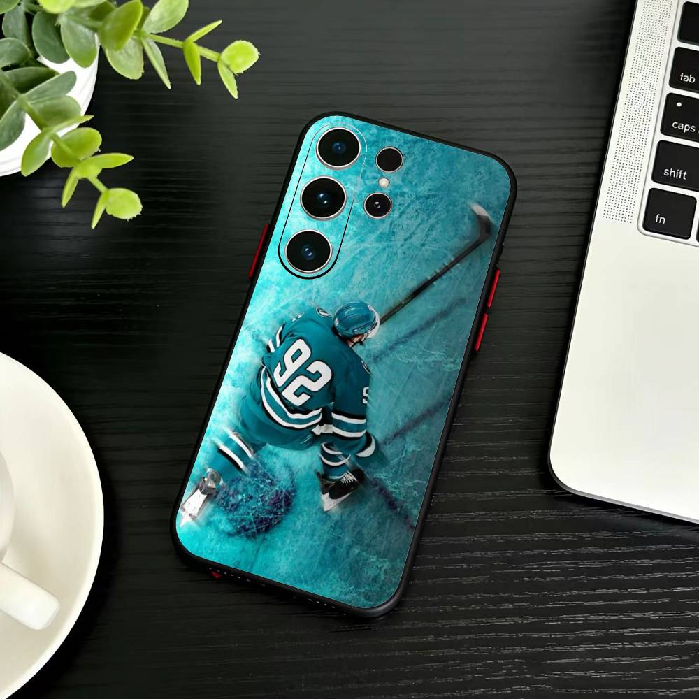 Macklin Celebrini Phone Case For Samsung S26,S25,S24,S23,S22,S30,S21,Ultra,Plus,FE 5G Black Soft Cover