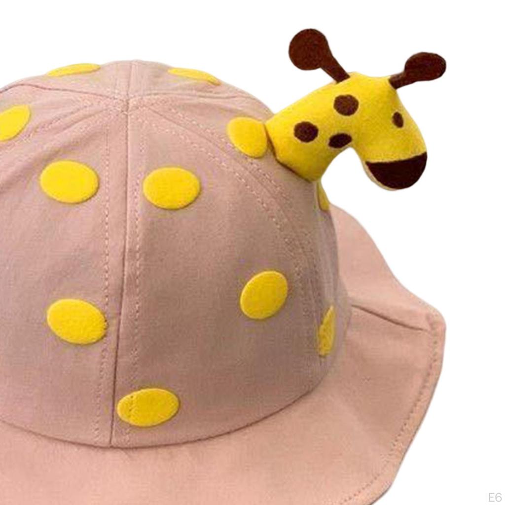 Bucket Hat Fishing Caps Cute Breathable with Chin Strap Summer Beach for Camping Vocation