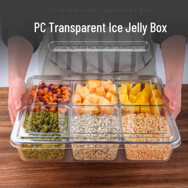 Transparenter Gewürz-Organizer mit 8 Fächern