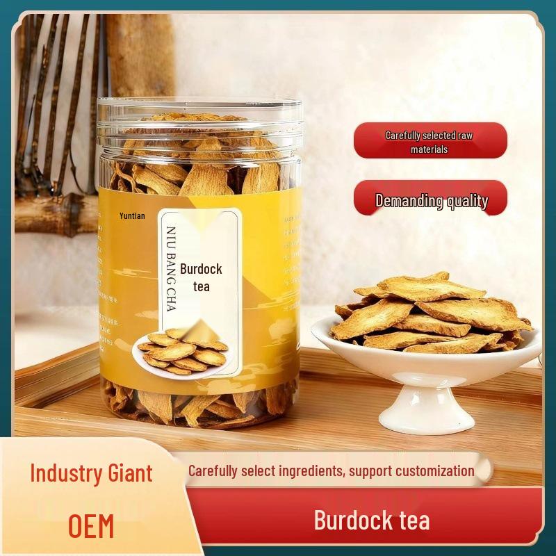 

New Golden Burdock Root Large Slices for Brewing Tea, 80g Bottle