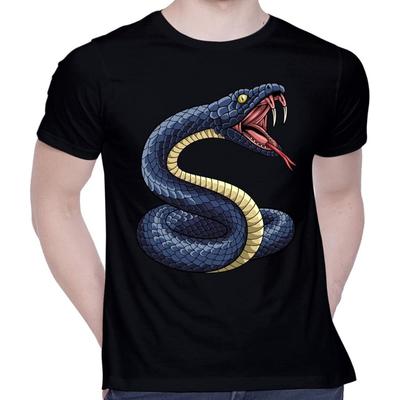 Fashion Street Short Sleeve Tee Shirts 3D Snake Print Tees Female Male Clothing Women Men's T-Shirt Cotton Tops Summer