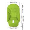 Baby Stroller Leather Cushion PU Composite Sponge Pad Baby Dining Chair Seat Cover Soft Breathable Replacement Chair Case Mat